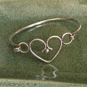 Sterling Silver Heart Bracelet